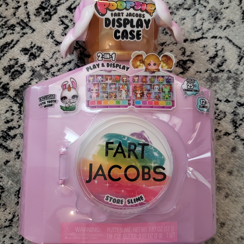NWT Poopsie Fart Jacob's Pink Display Case